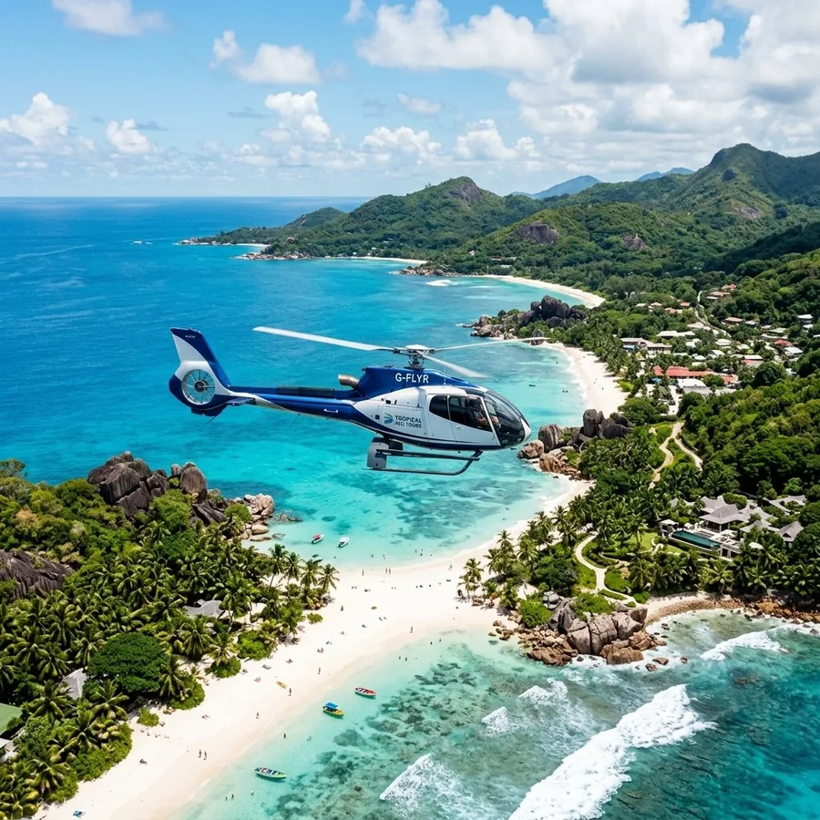 Voo panorâmico de helicóptero sobre o litoral potiguar